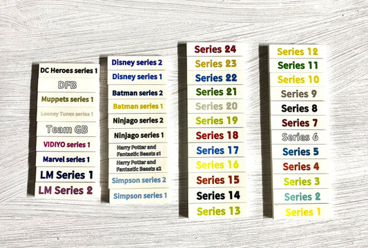 CMF minifig label tiles