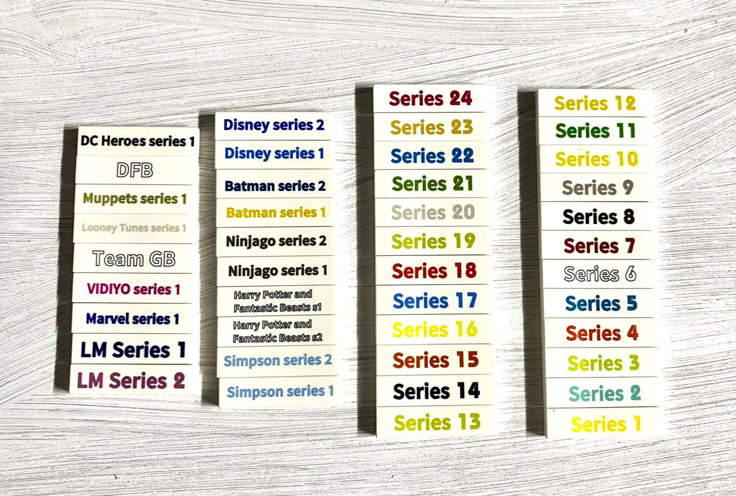CMF minifig label tiles